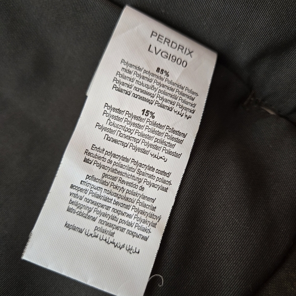 Sleeveless utility jacket vest, olive/military green with brown details, XS - Picture 10 of 16